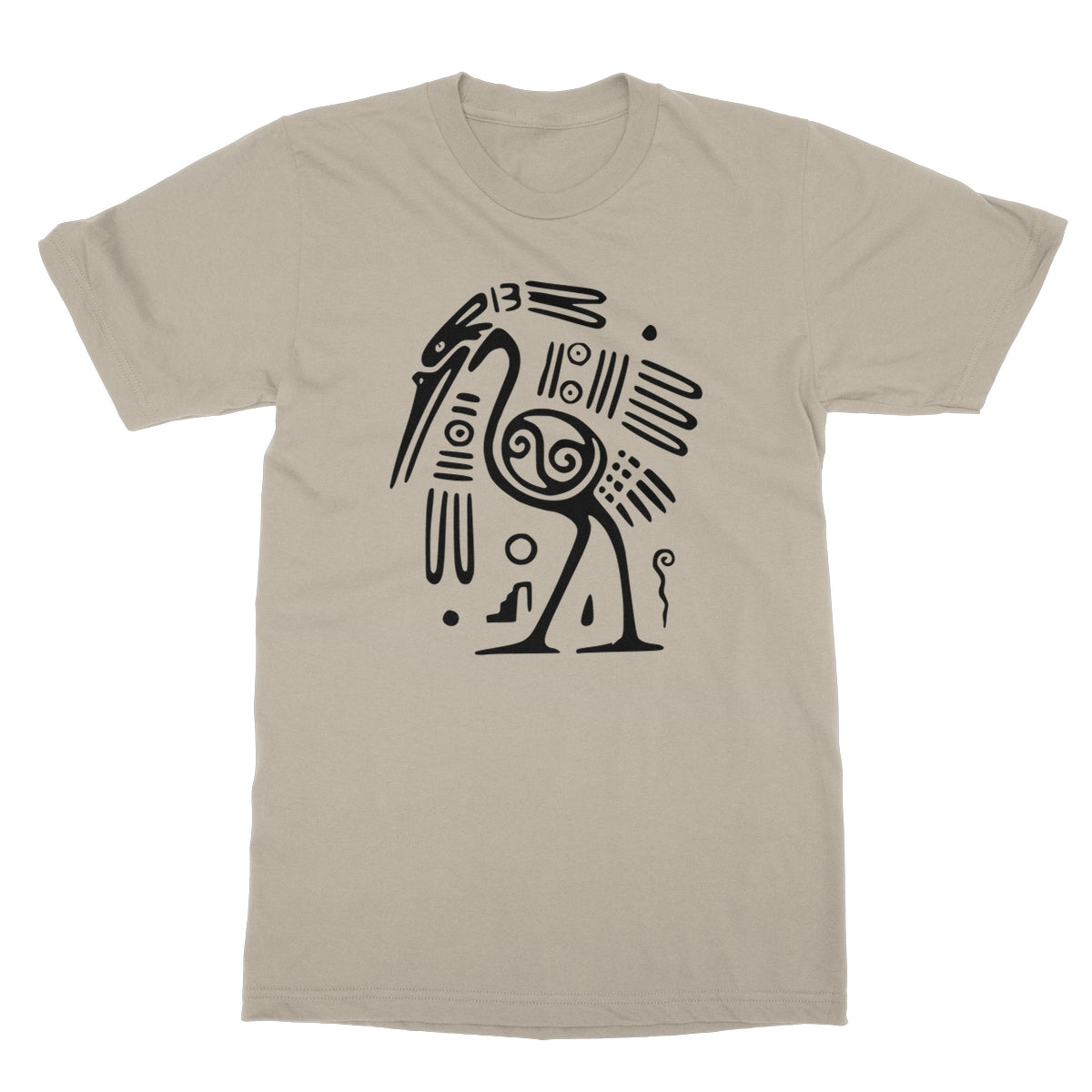 Egyptian or Tribal Style Bird T-shirt