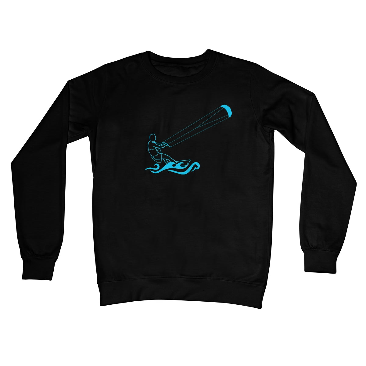 Kitesurfing Stylised Crew Neck Sweatshirt