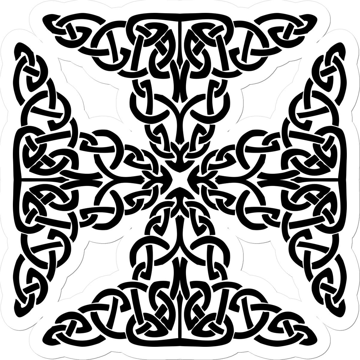 Complex Celtic Cross Sticker