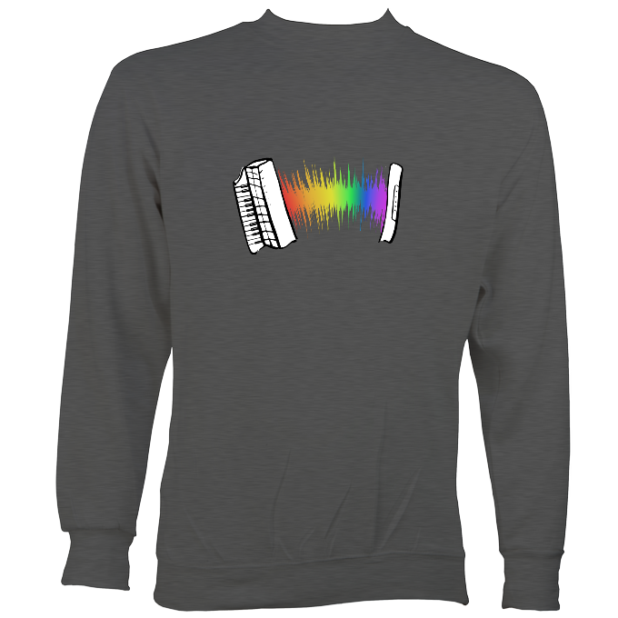 Rainbow Sound Wave Piano Accordion Hoodie