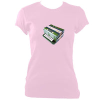 Accordion Toy Ladies Fitted T-shirt-Women's fitted t-shirt-Mudchutney