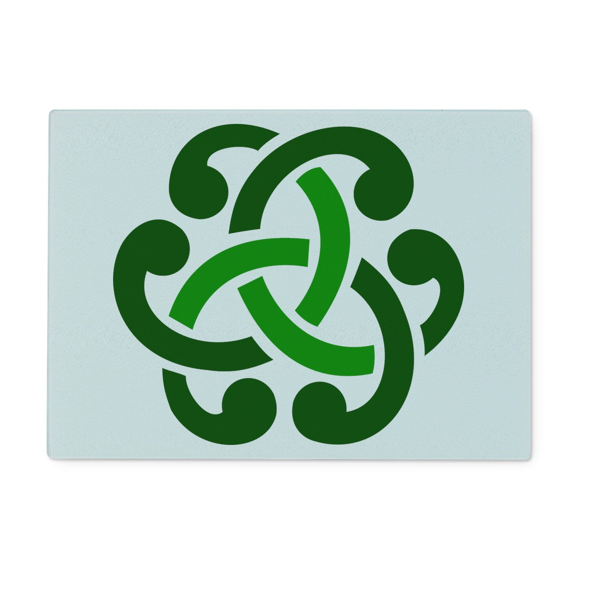 Green Celtic Knot Glass Chopping Board