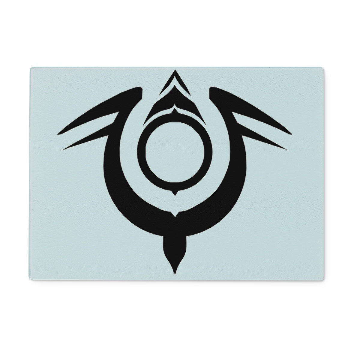 Tribal logo Glass Chopping Board