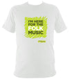 "I'm Here For The Folk Music" T-Shirt - T-shirt - White - Mudchutney