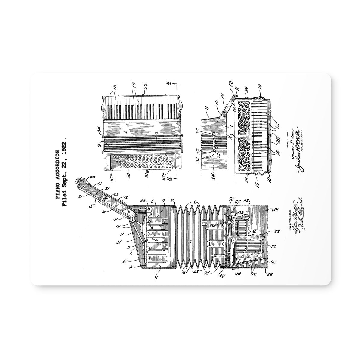 Accordion Patent Placemat