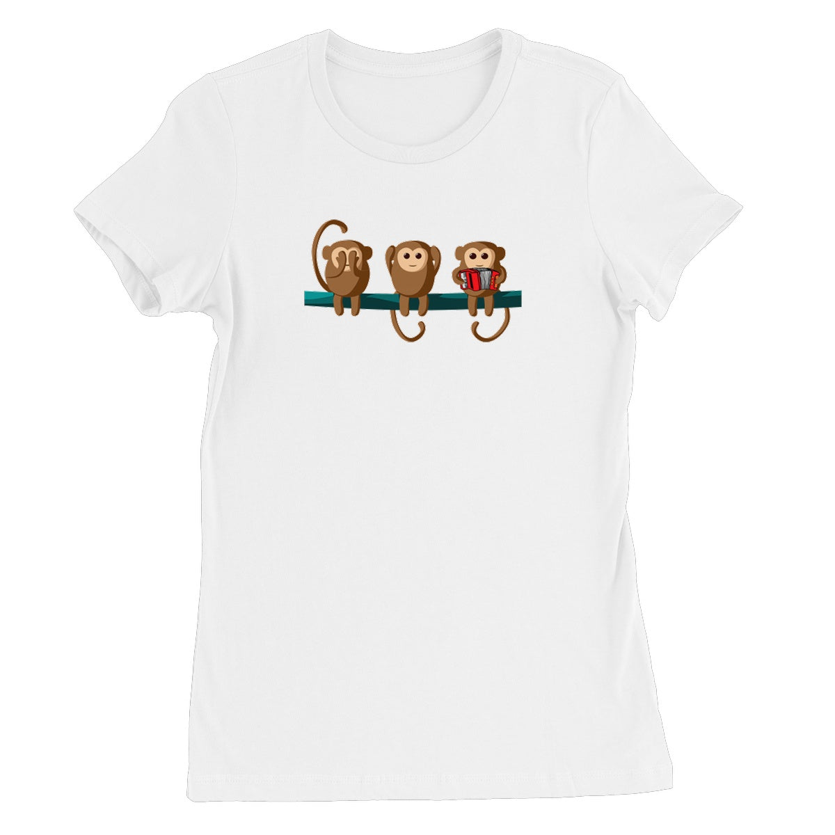 Play No Accordion Monkeys Women's T-Shirt