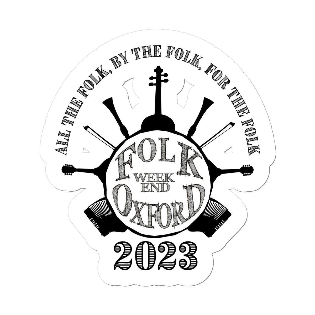 Folk Weekend Oxford 2023 Sticker