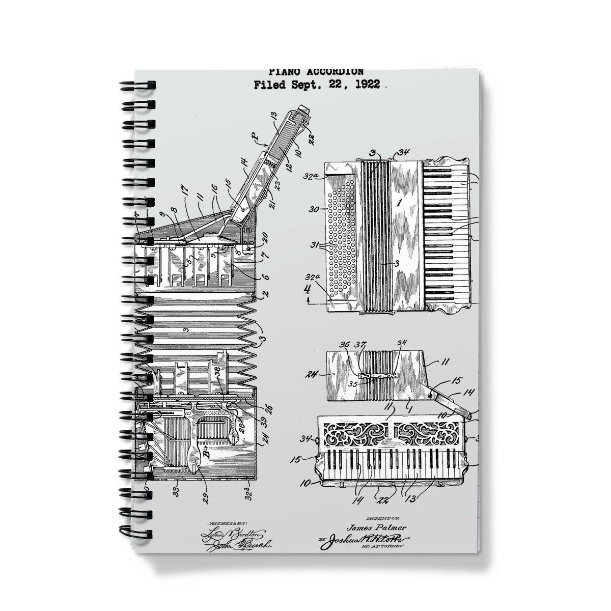 Accordion Patent Notebook