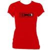 update alt-text with template Eat, Sleep, Play Concertina Ladies Fitted T-shirt - T-shirt - Red - Mudchutney