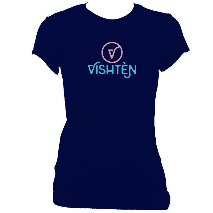Vishtèn Ladies Fitted T-shirt - T-shirt - Navy - Mudchutney