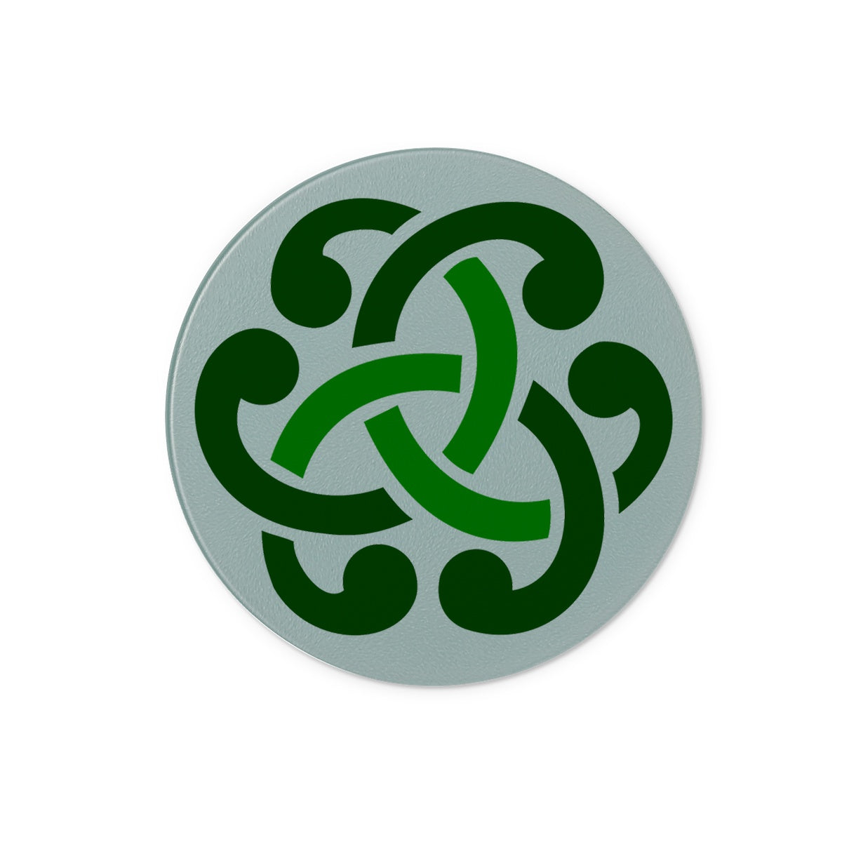 Green Celtic Knot Glass Chopping Board