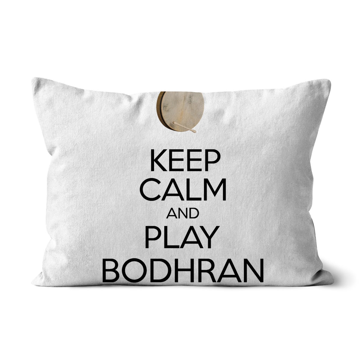 Keep Calm & Play Bodhran Cushion