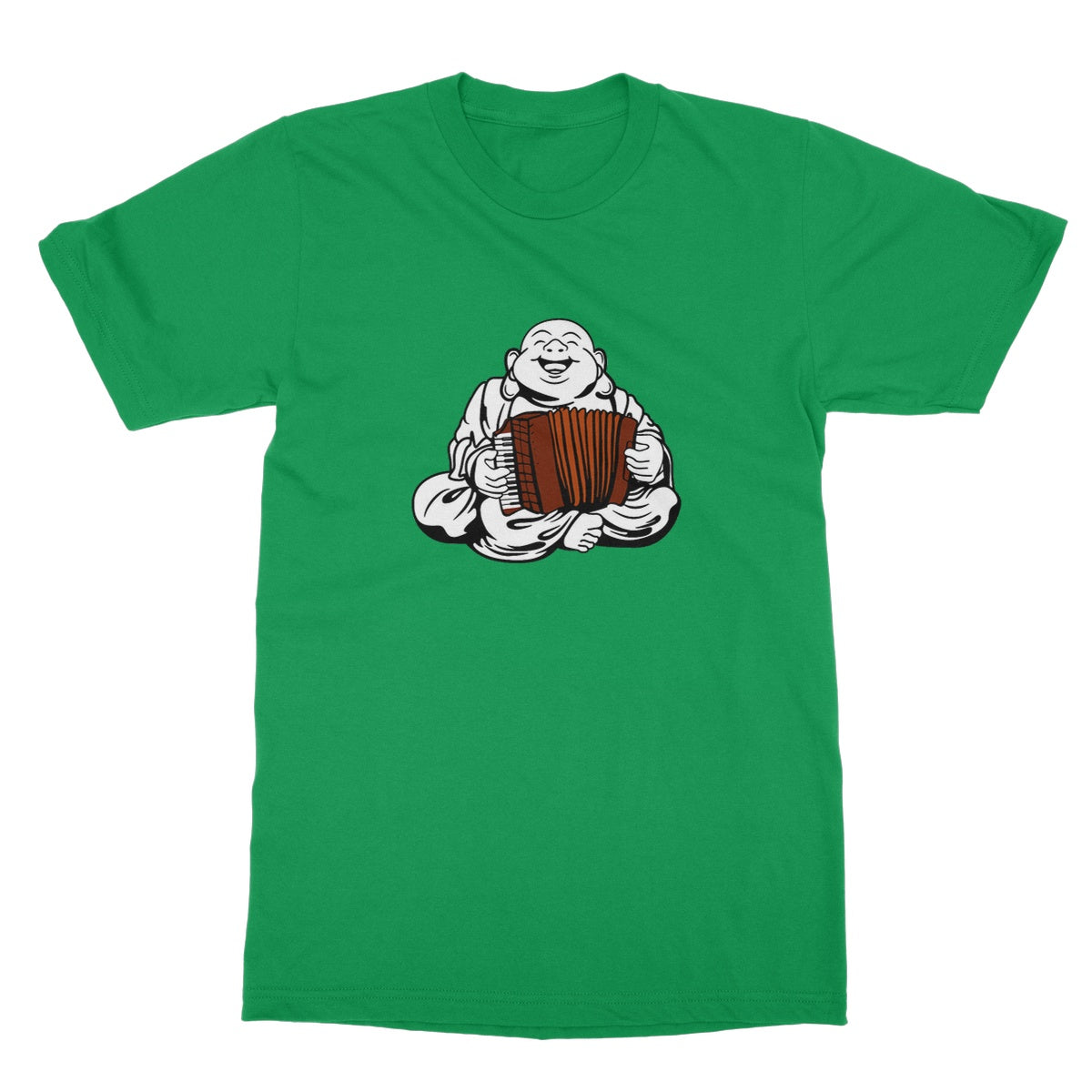 Accordion Playing Buddha T-Shirt