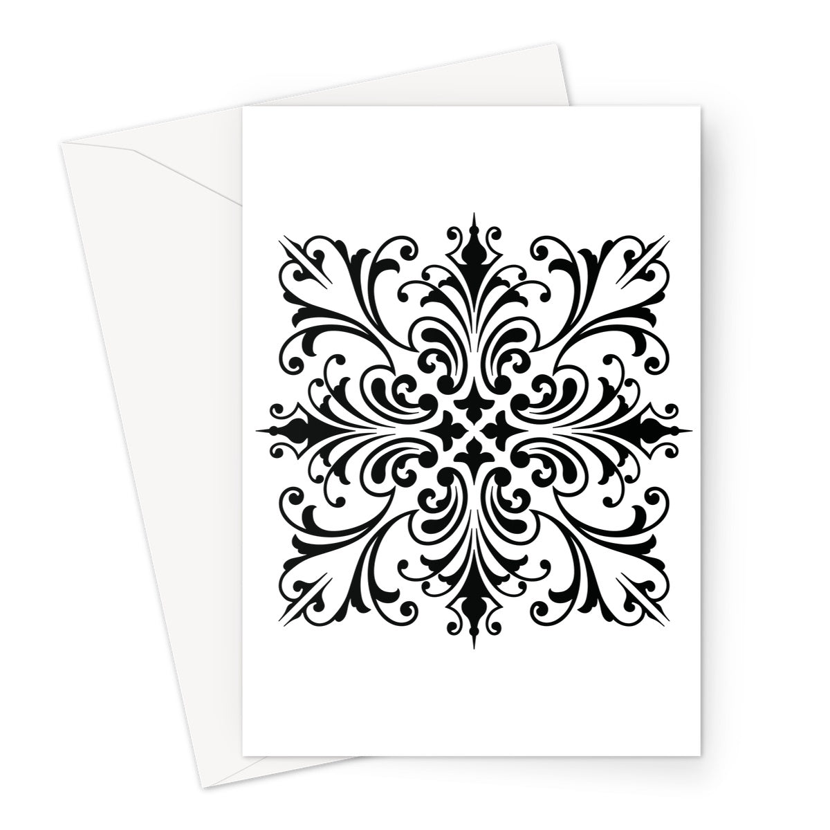 Ornamental Square Greeting Card