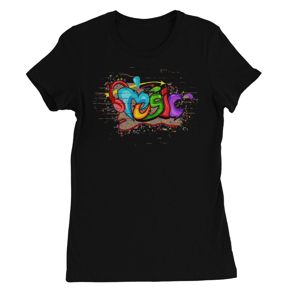 Music Graffiti Art Women's T-Shirt