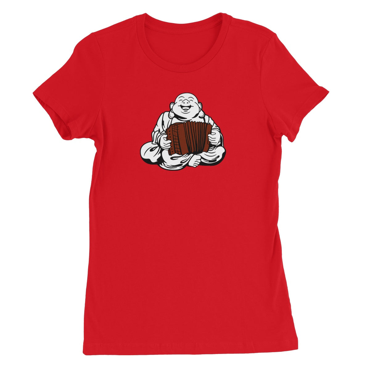 Melodeon Playing Buddha Women's T-Shirt