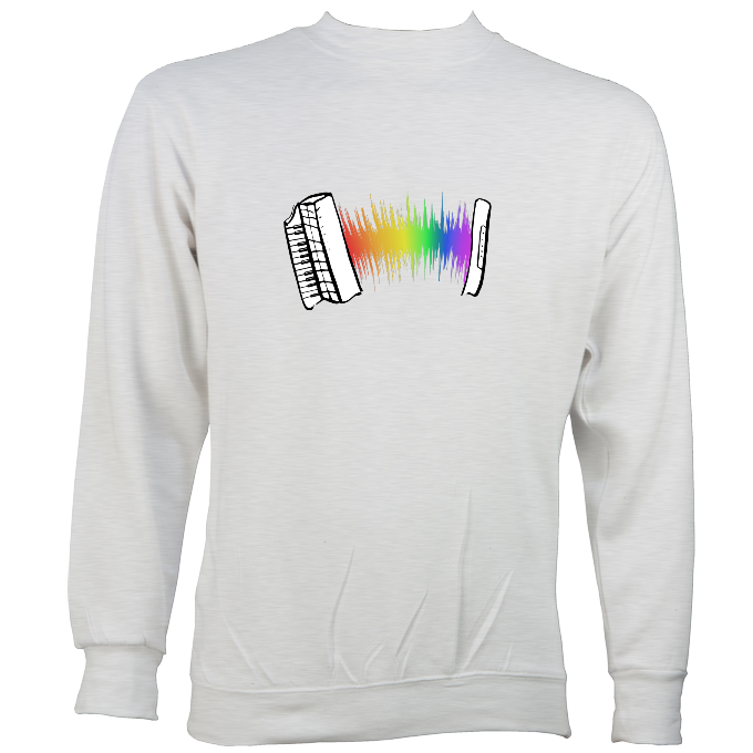 Rainbow Sound Wave Piano Accordion Hoodie