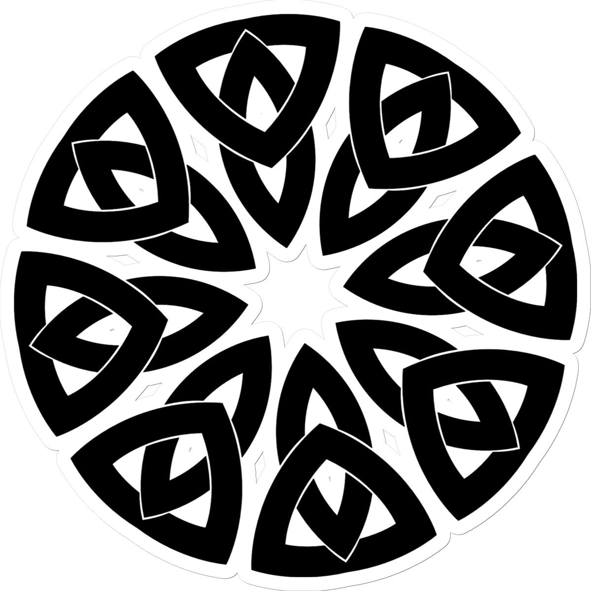 Celtic Petals Sticker