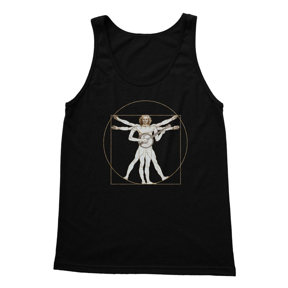 Da Vinci Vitruvian Man Banjo Tank Top