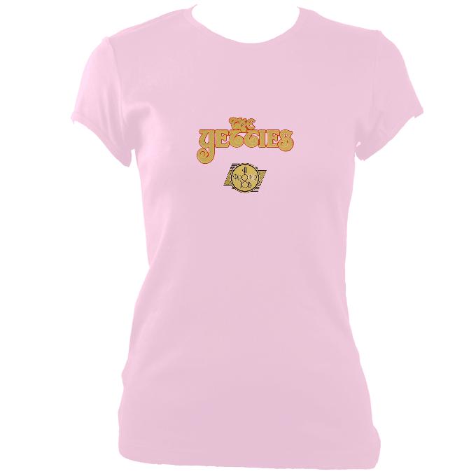 update alt-text with template The Yetties "Proper Job" Ladies Fitted T-shirt - T-shirt - Light Pink - Mudchutney
