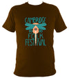 Cambridge Folk Festival - Design 1 - T-shirt - T-shirt - Dark Chocolate - Mudchutney