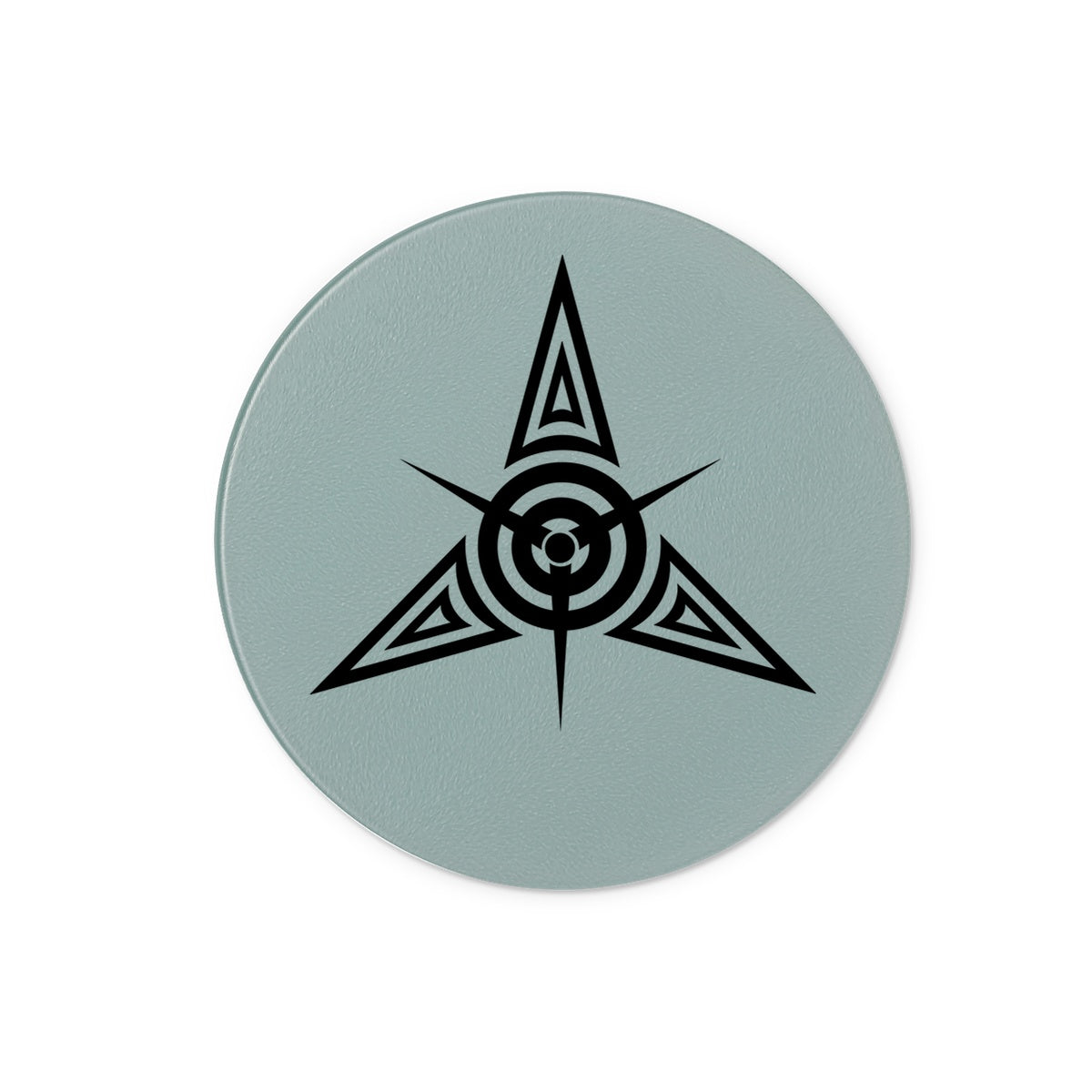 Tribal Star Tattoo Glass Chopping Board