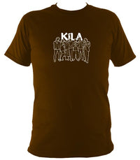 Kila Band Sketch T-shirt - T-shirt - Dark Chocolate - Mudchutney