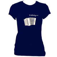 update alt-text with template Castagnari Lilly Ladies Fitted T-shirt - T-shirt - Navy - Mudchutney