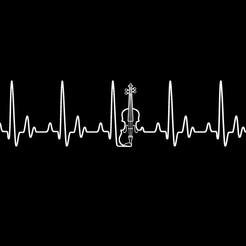 Heartbeat Fiddle T-shirt - T-shirt - - Mudchutney