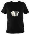 Wooden Melodeon T-Shirt - T-shirt - Black - Mudchutney