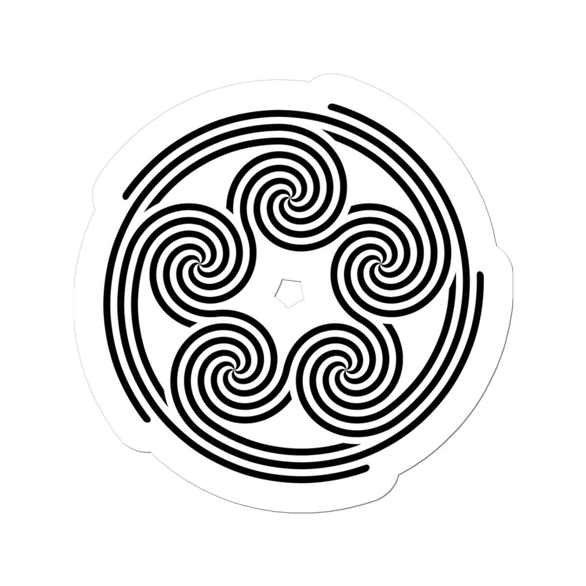 Celtic 5 Circles Sticker
