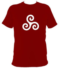 Triskelion Celtic Design T-shirt - T-shirt - Cardinal Red - Mudchutney