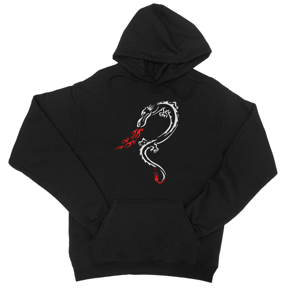 Tribal Dragon Breathing Fire Hoodie