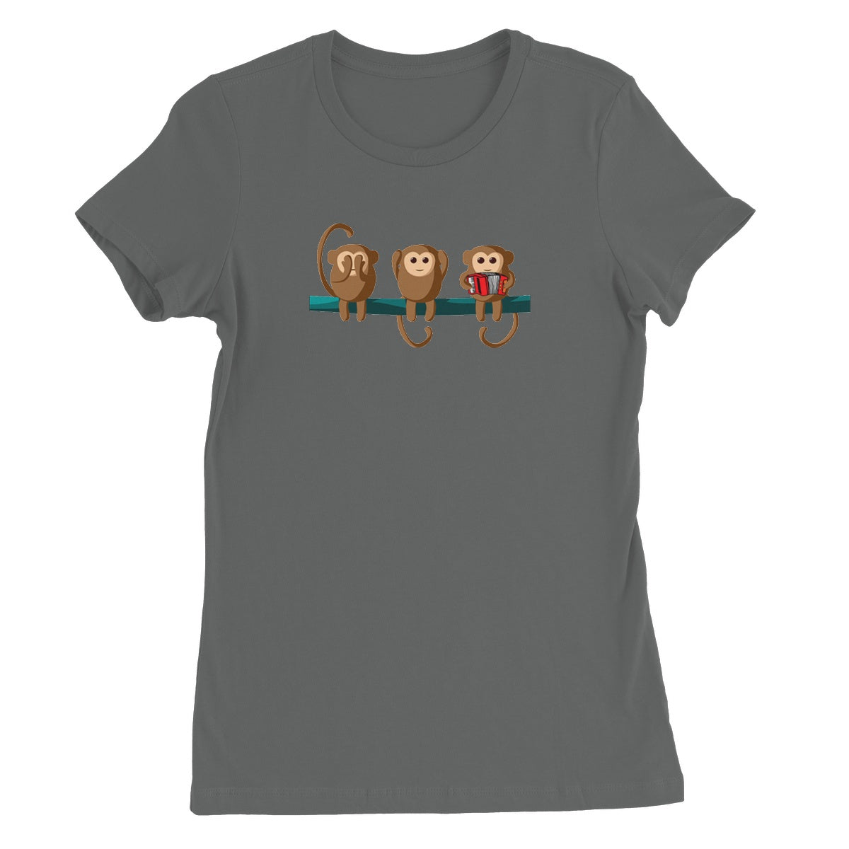Play No Accordion Monkeys Women's T-Shirt