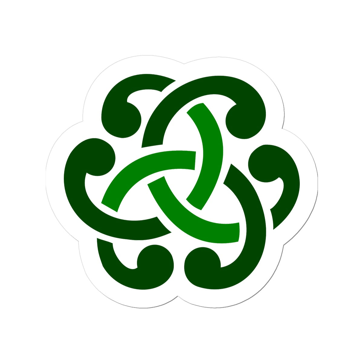 Green Celtic Knot Sticker