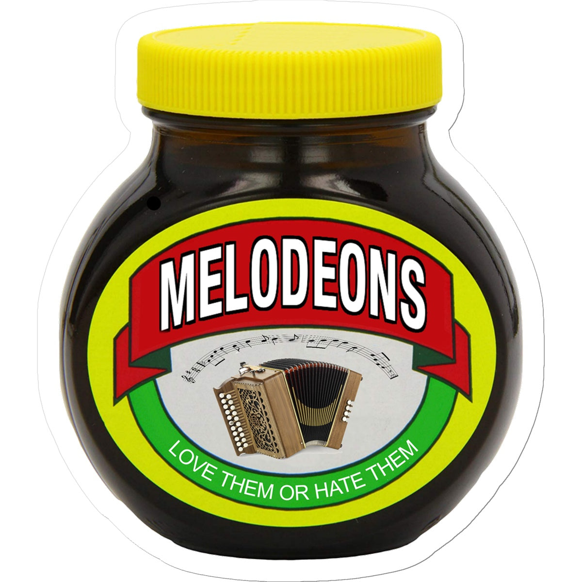 Love Hate Melodeons Sticker