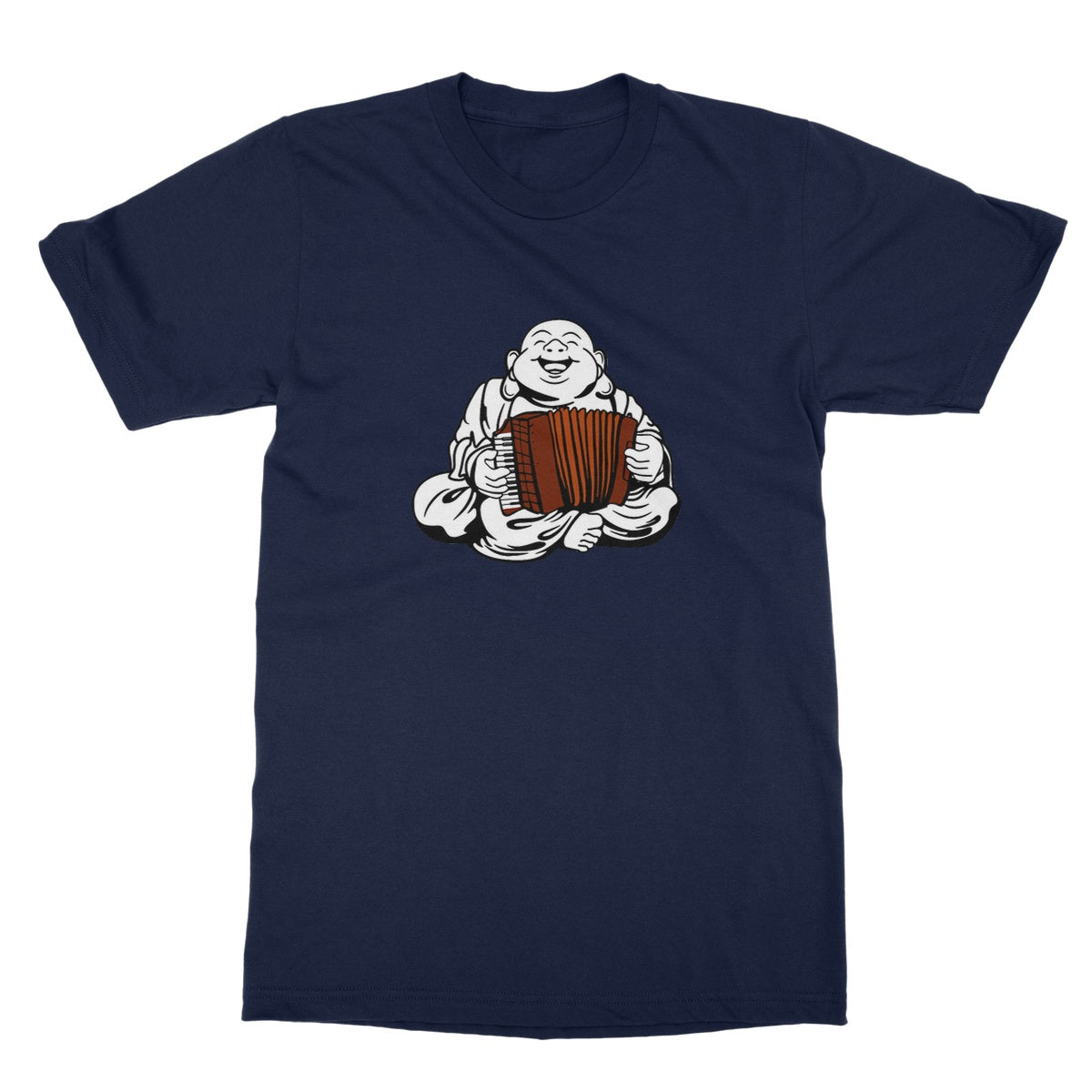 Accordion Playing Buddha T-Shirt