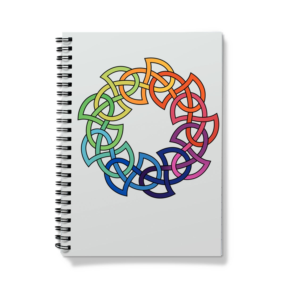 Rainbow Celtic Circle Notebook
