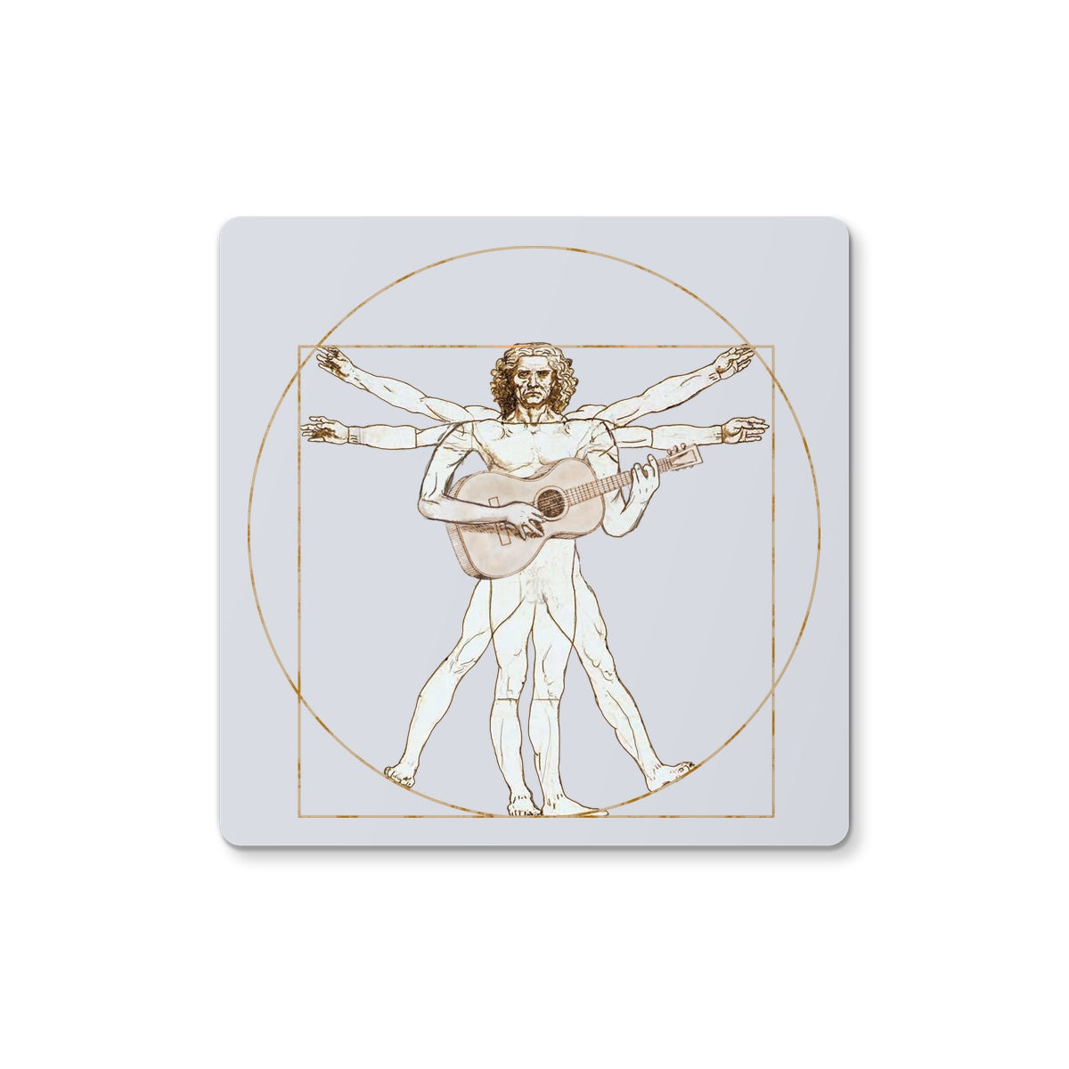 Da Vinci Guitar Coaster