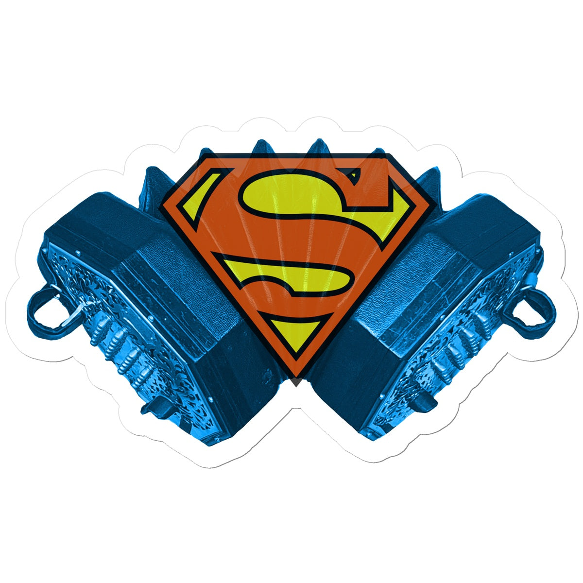 Concertina Superhero Sticker