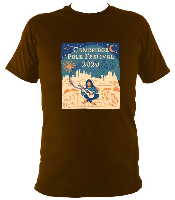 Cambridge Folk Festival - Design 6 - T-shirt - T-shirt - Dark Chocolate - Mudchutney