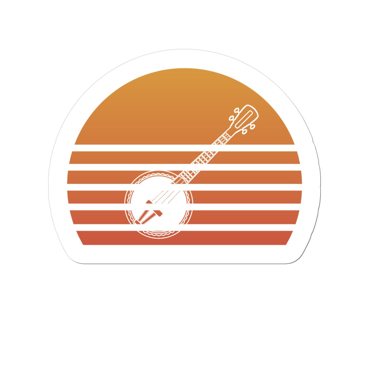 Sunset Banjo Sticker