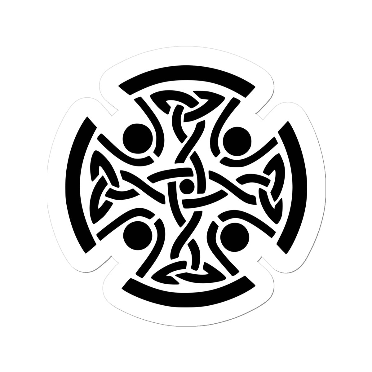 Celtic Woven Cross Sticker