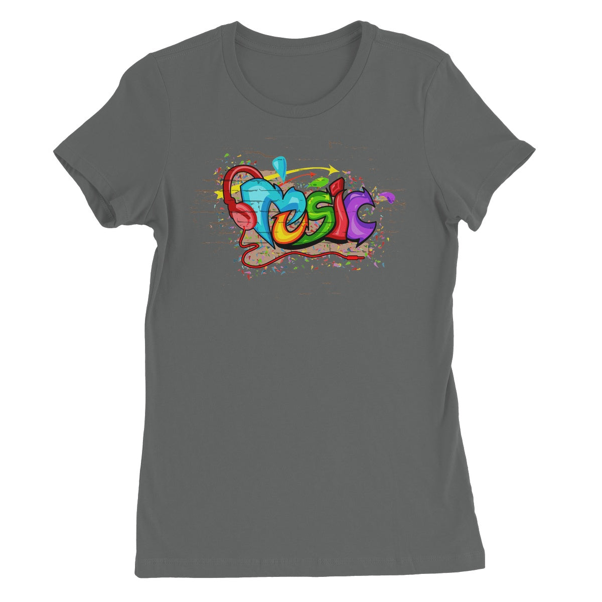 Music Graffiti Art Women's T-Shirt