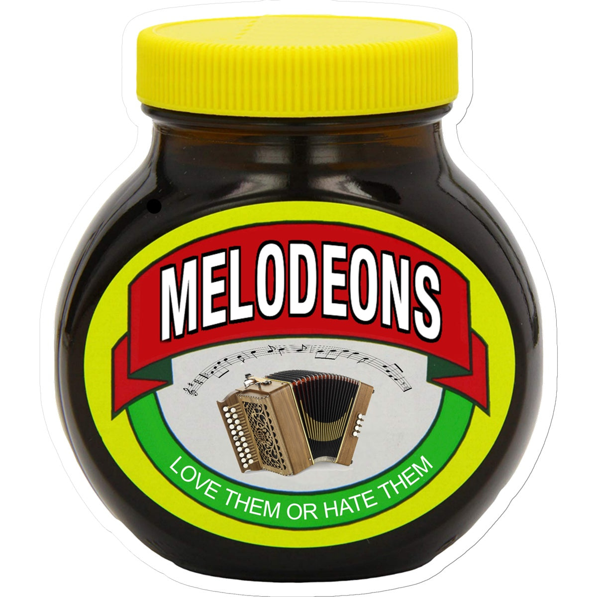 Love Hate Melodeons Sticker