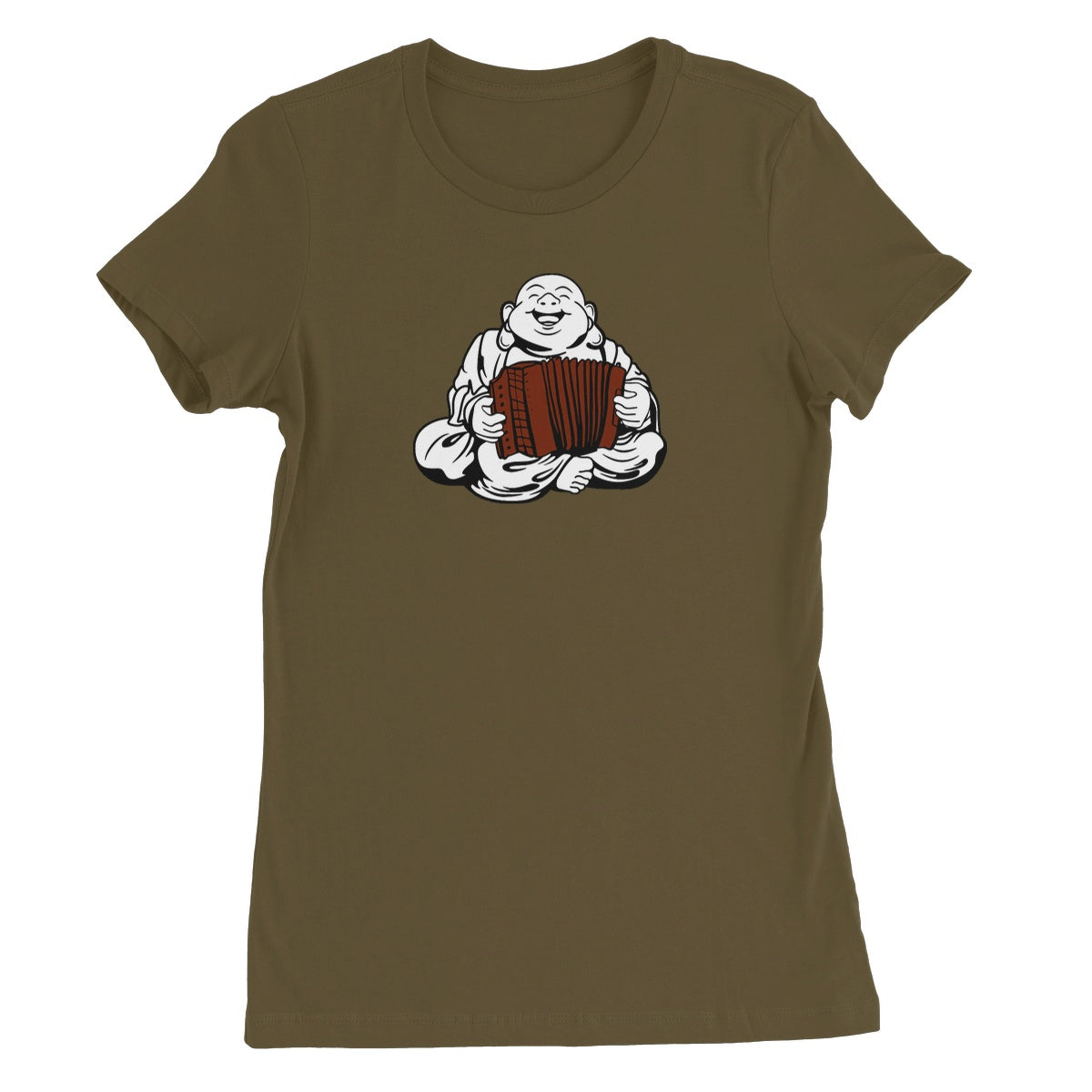 Melodeon Playing Buddha Women's T-Shirt