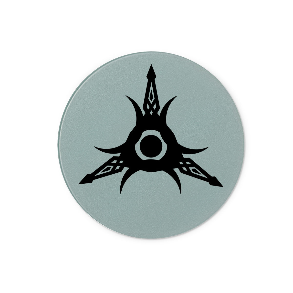 Tribal Edge Tattoo Glass Chopping Board