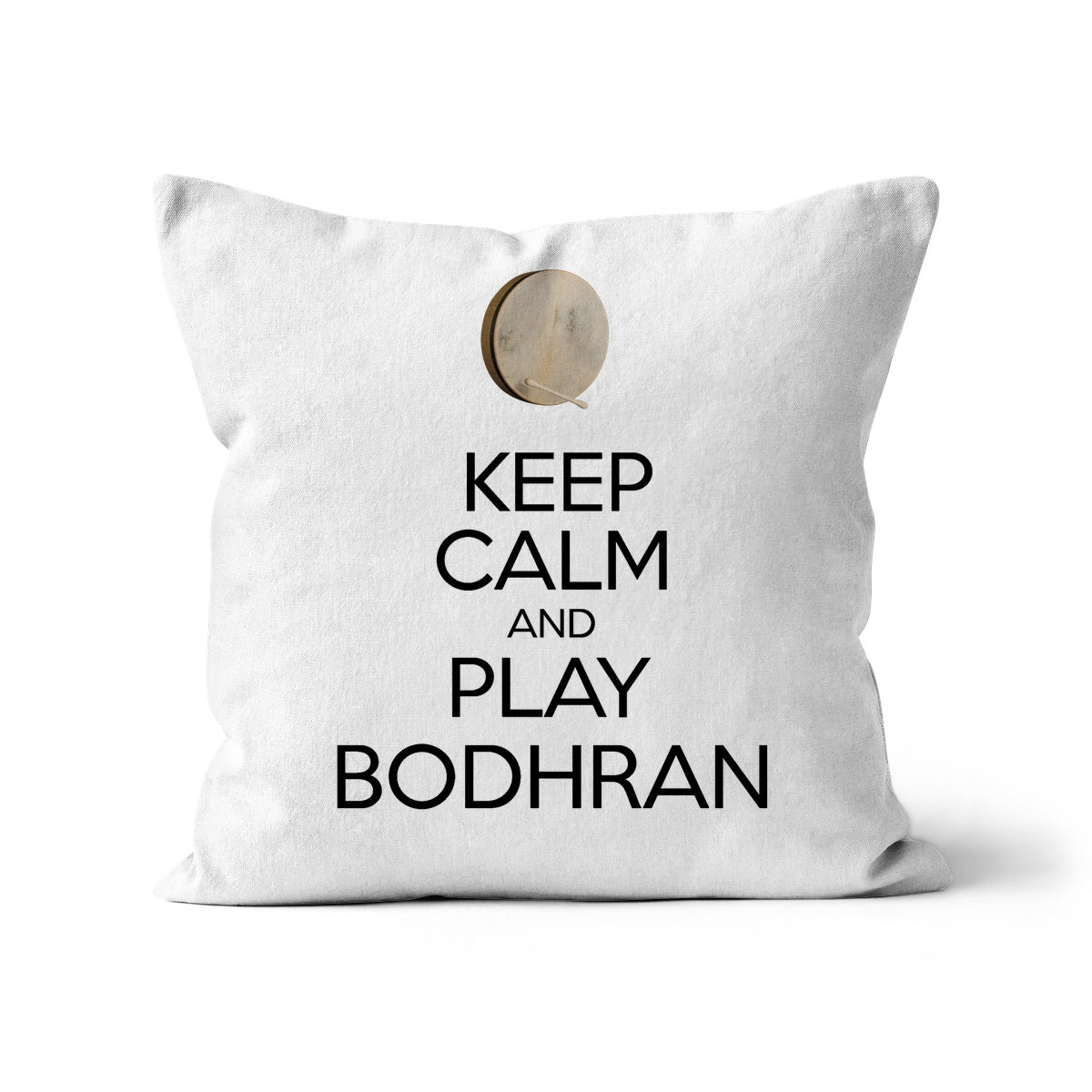 Keep Calm & Play Bodhran Cushion