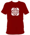 Celtic Square-ish Knot T-Shirt - T-shirt - Cardinal Red - Mudchutney