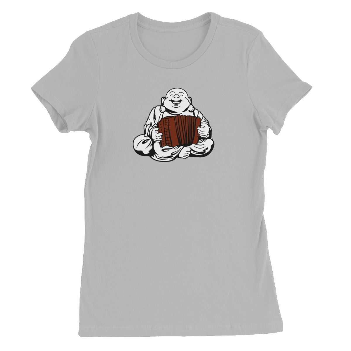 Melodeon Playing Buddha Women's T-Shirt